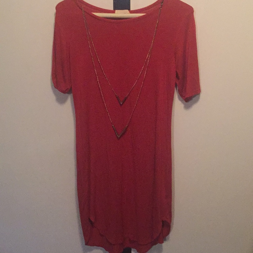 Dress with necklace